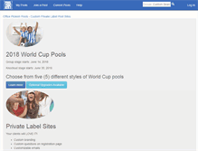 Tablet Screenshot of footballfrenzy2011.pooltracker.com